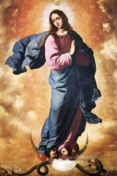  Francis Lienzo - Inmaculada Concepción Barroca Francisco Zurbarón
